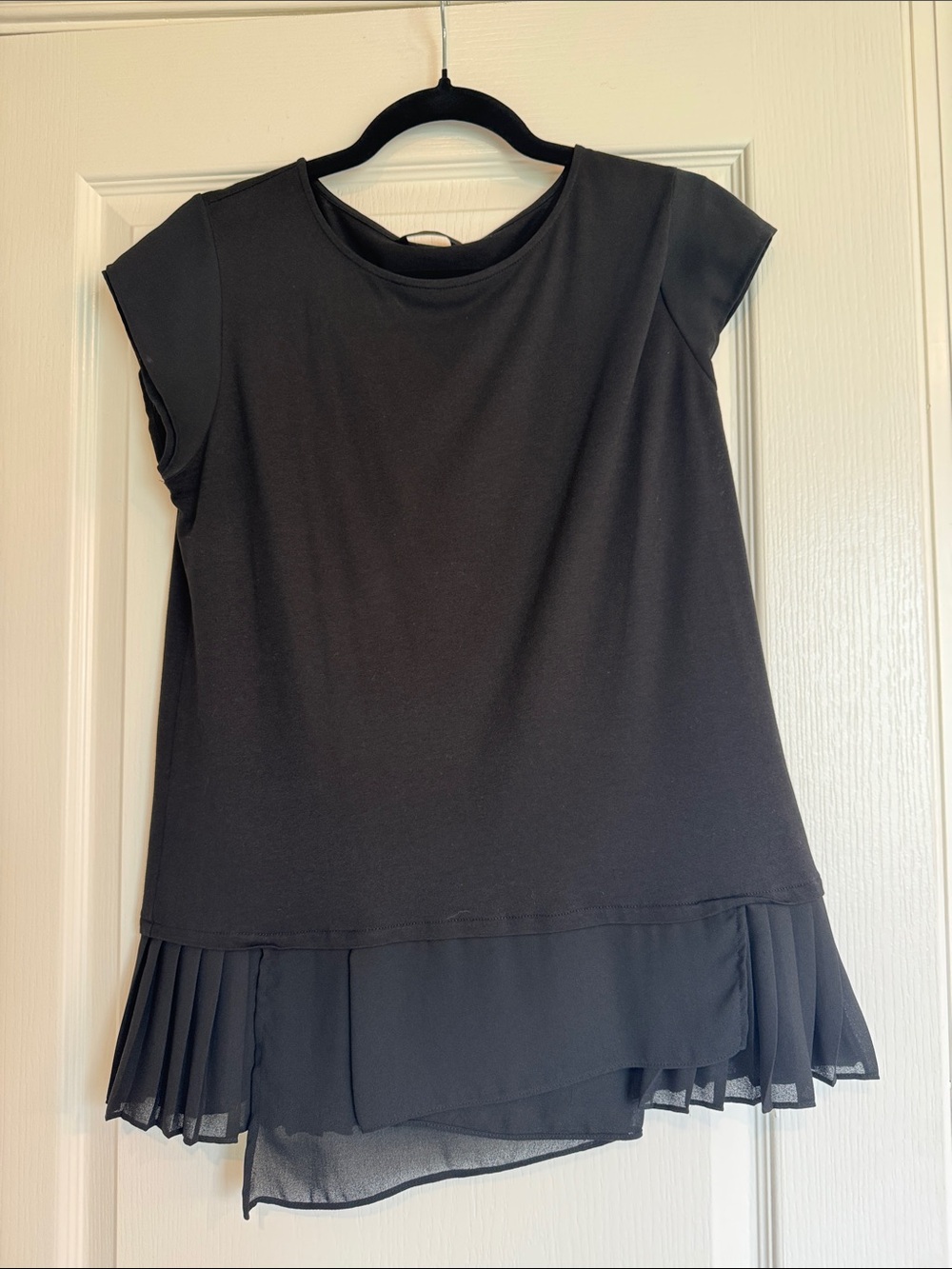 Massimo Dutti tee with chiffon details